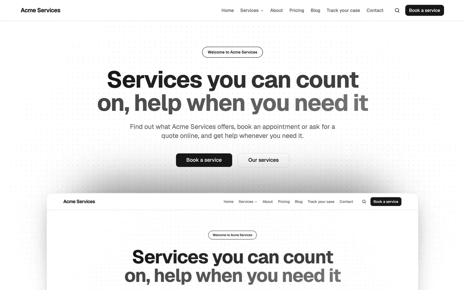 A website built with Hafoso
